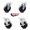 Service Caster 5 Inch Hard Rubber Wheel Swivel Top Plate Caster Set with 2 Brakes SCC SCC-20S514-HRS-TP2-2-TLB-2 - alternate 5